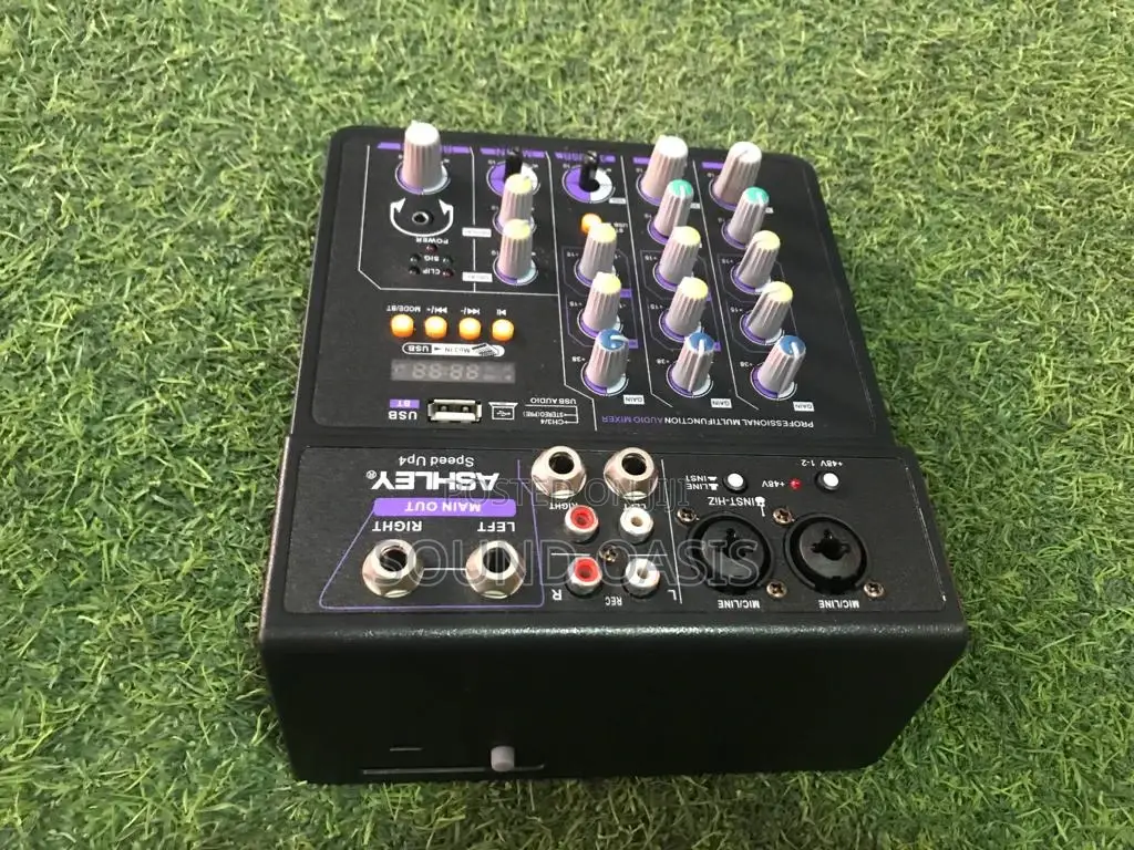 Ashley 4 Channel Professional Multi-Function Audio Mixer