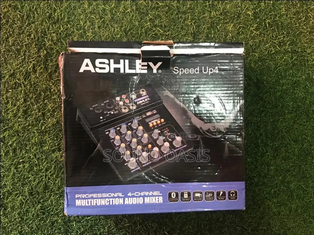 Ashley 4 Channel Professional Multi-Function Audio Mixer