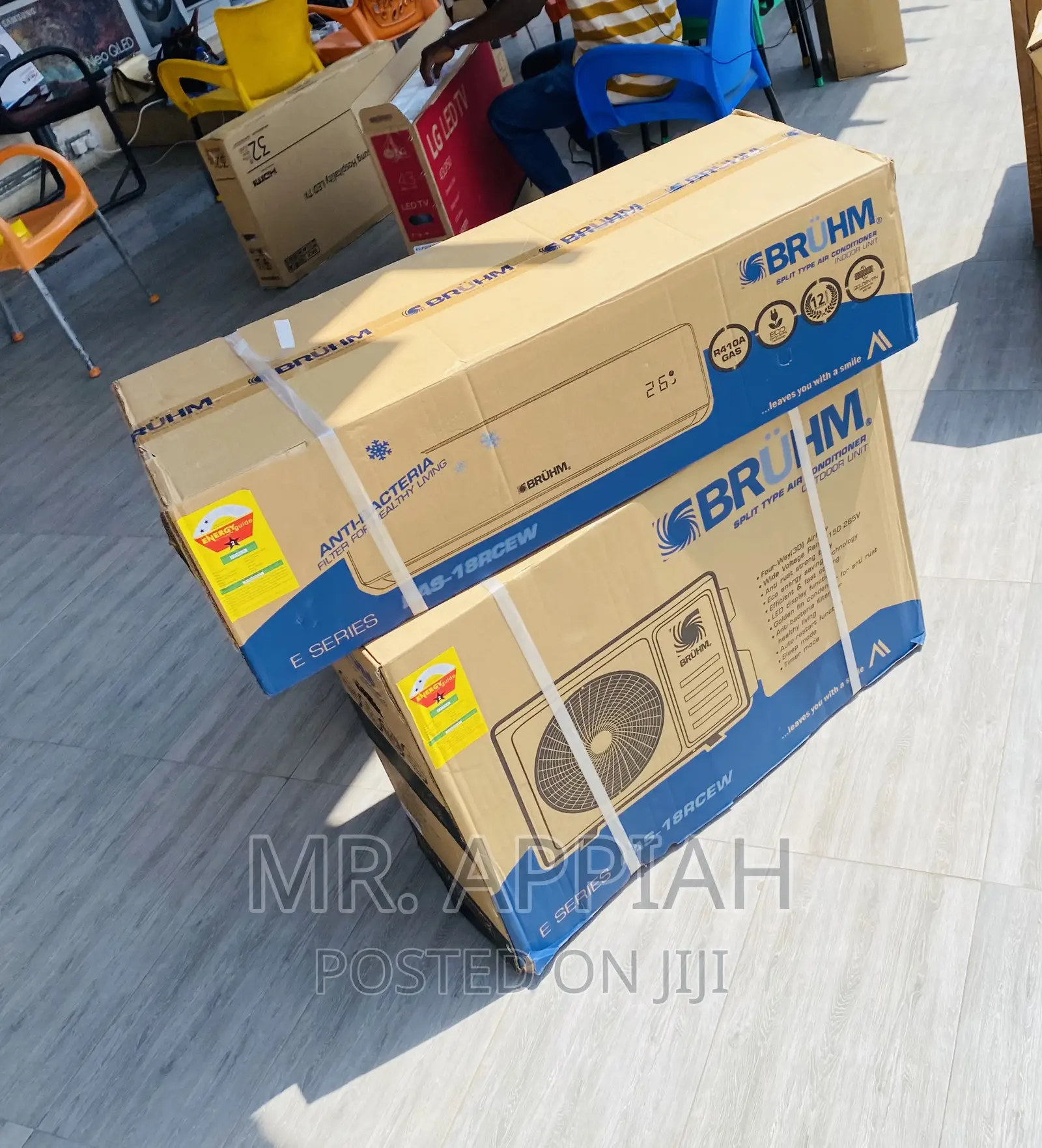 Cost Saving Bruhm 2.0hp Split Type Air Conditioner(White).