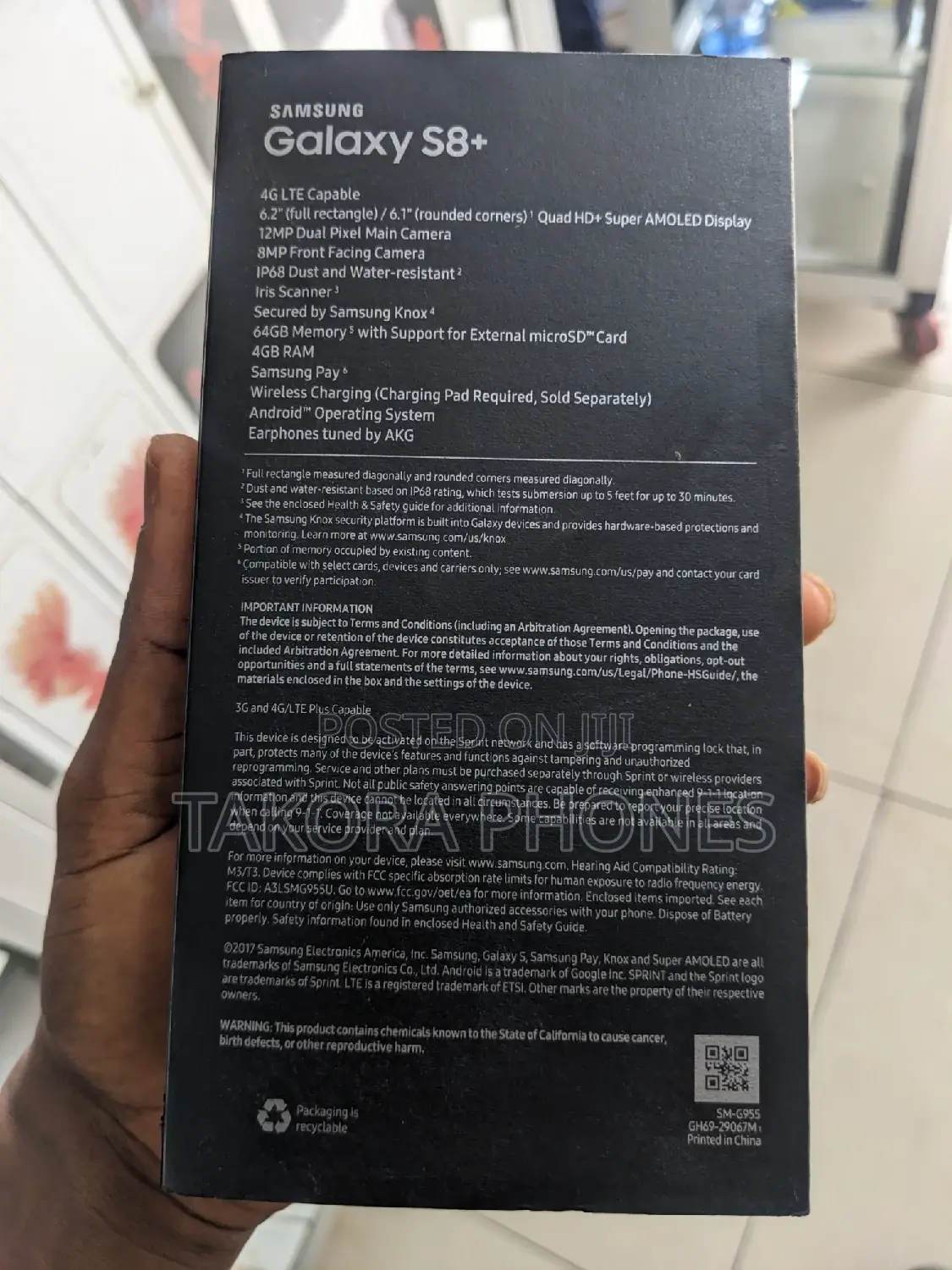 New Samsung Galaxy S8 Plus 64 GB Black