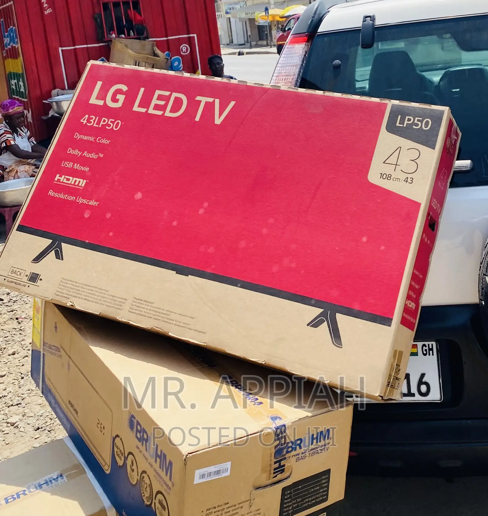 (43lp500)LG 43 Inch Full HD Led Tv,Black Color.