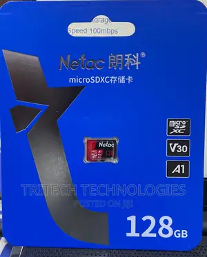 Original Netac 128GB Microsd Memory Card