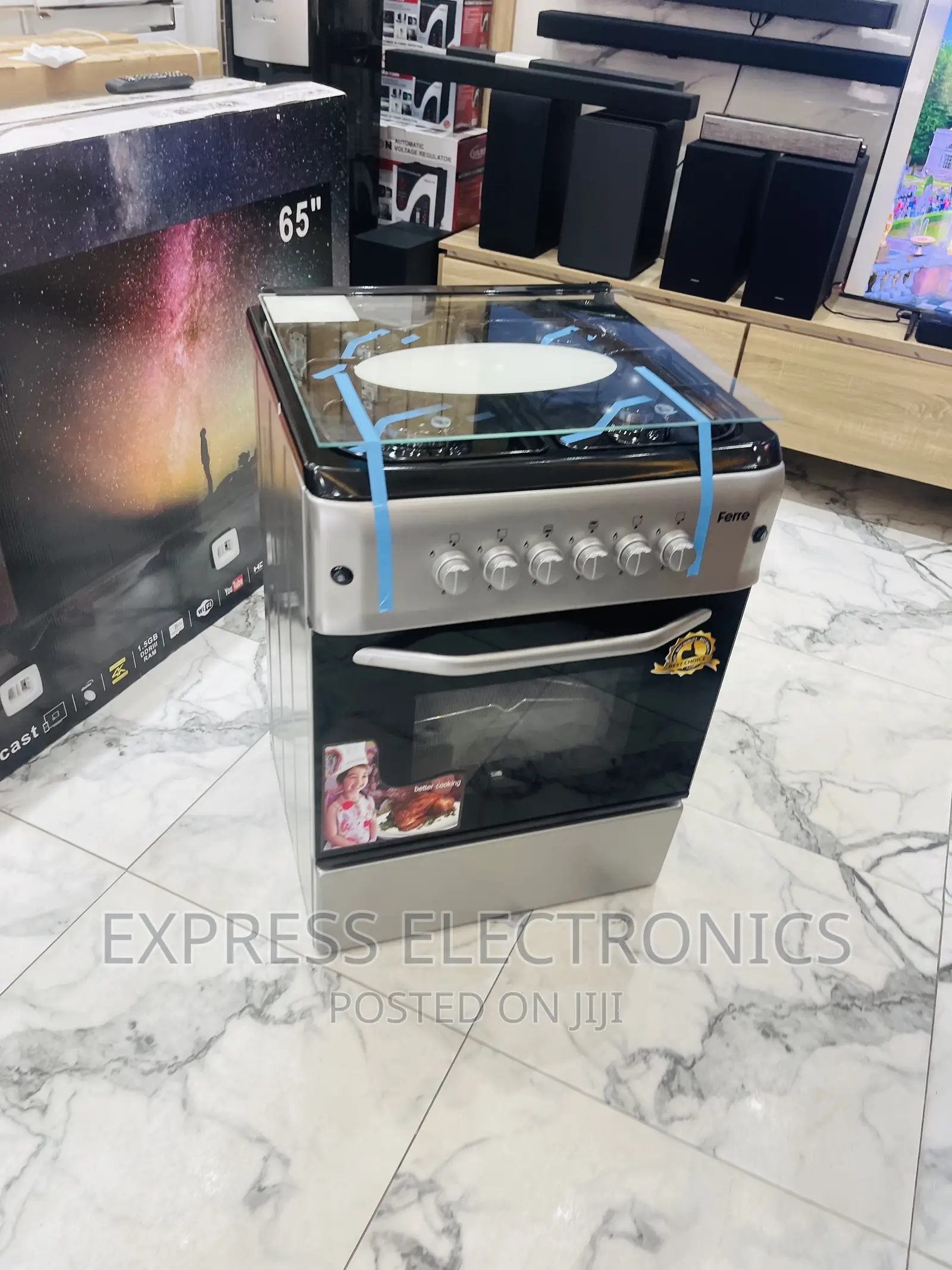 60-60 Gas Cooker Oven 4burner Stove 