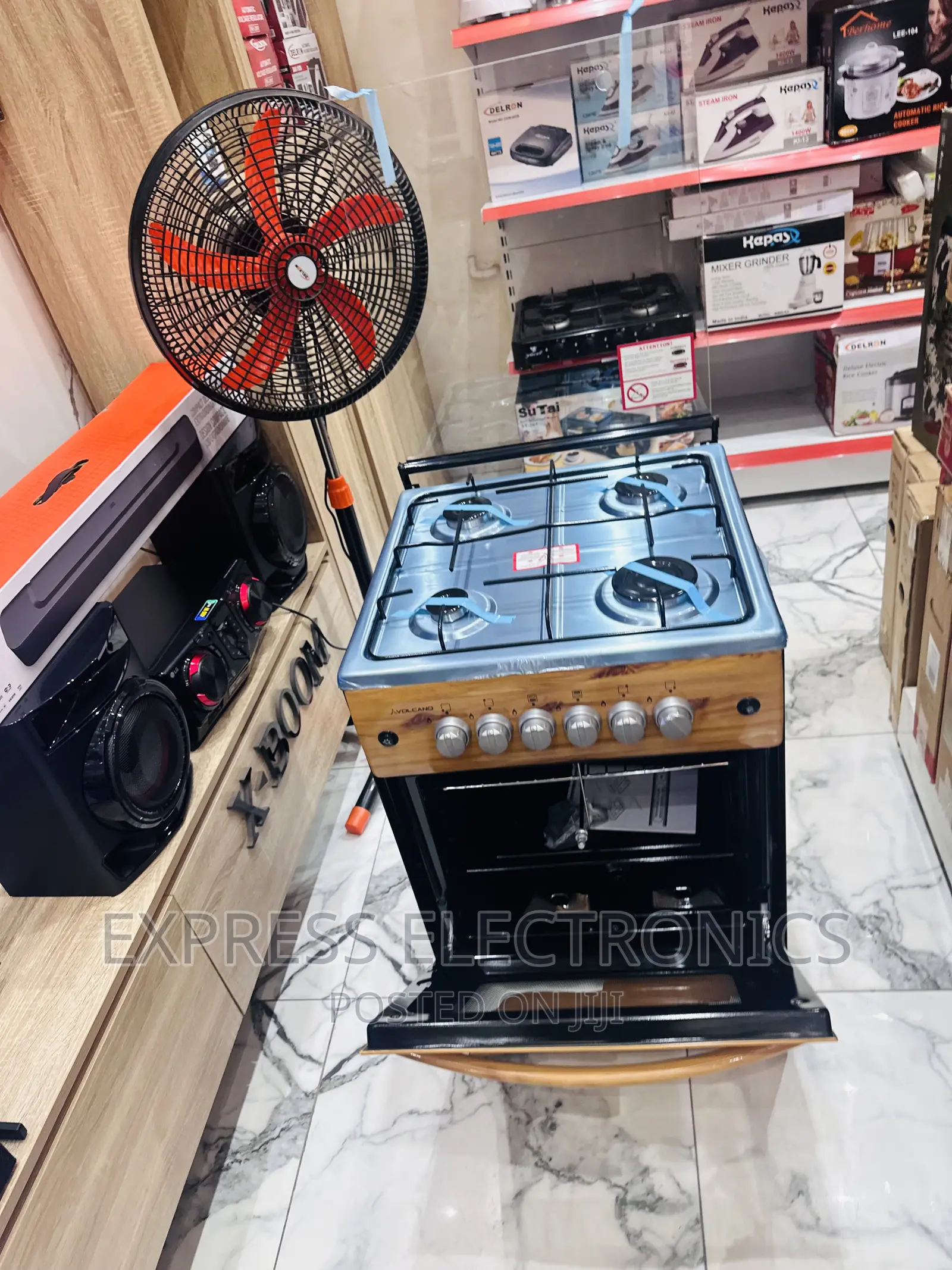 Wooden Like  4burner Gas Cooker Oven 50/50