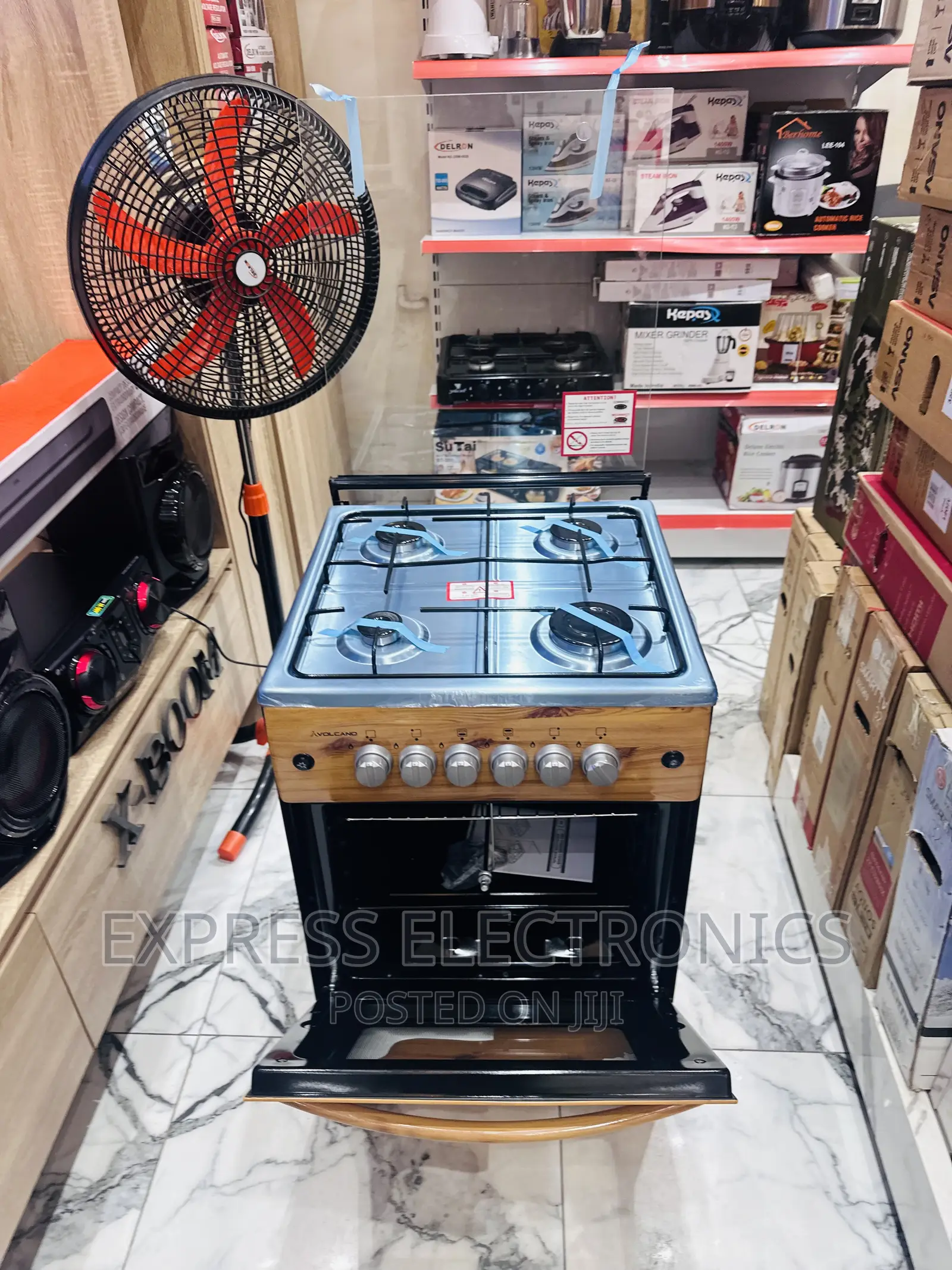 Volcano Wooden Grill Stove 4burner Oven 