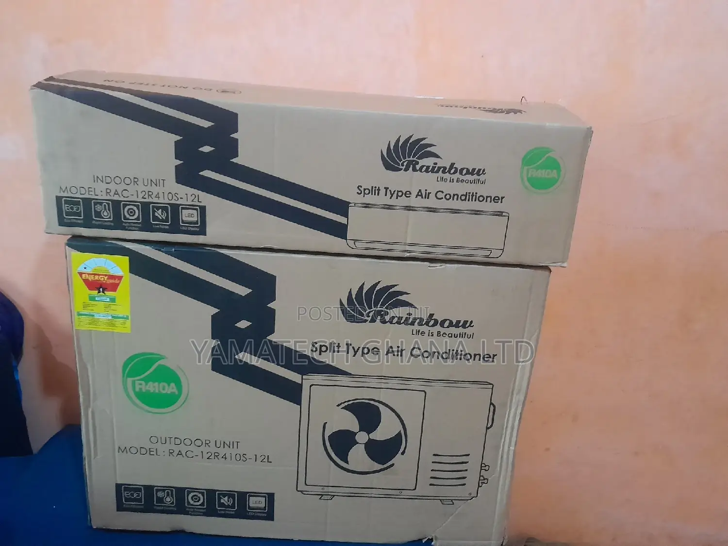 Fast Cooling Rainbow 1.5hp Air Conditioner (R410 Gas)