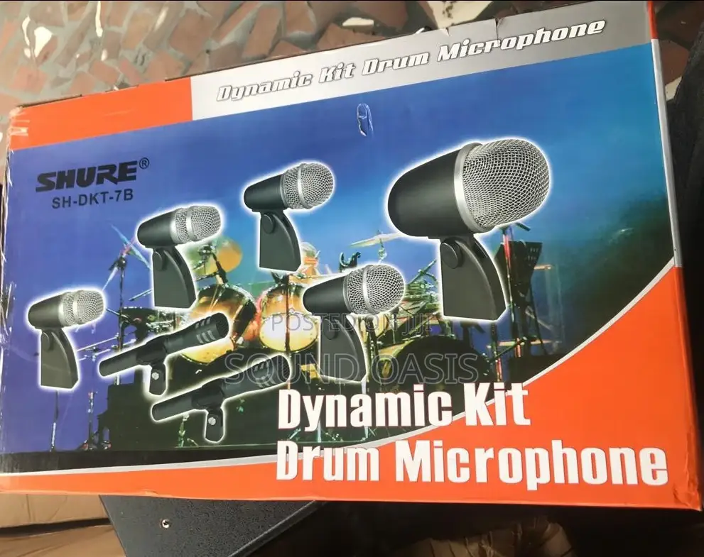 Shure Sh-DKT-7b 5-Piece Dynamic Drum Microphone Kit