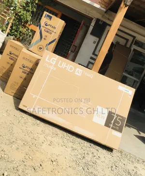 Glossy LED Lg UHD 75 Inches UR78 Smart Black Electric Tv