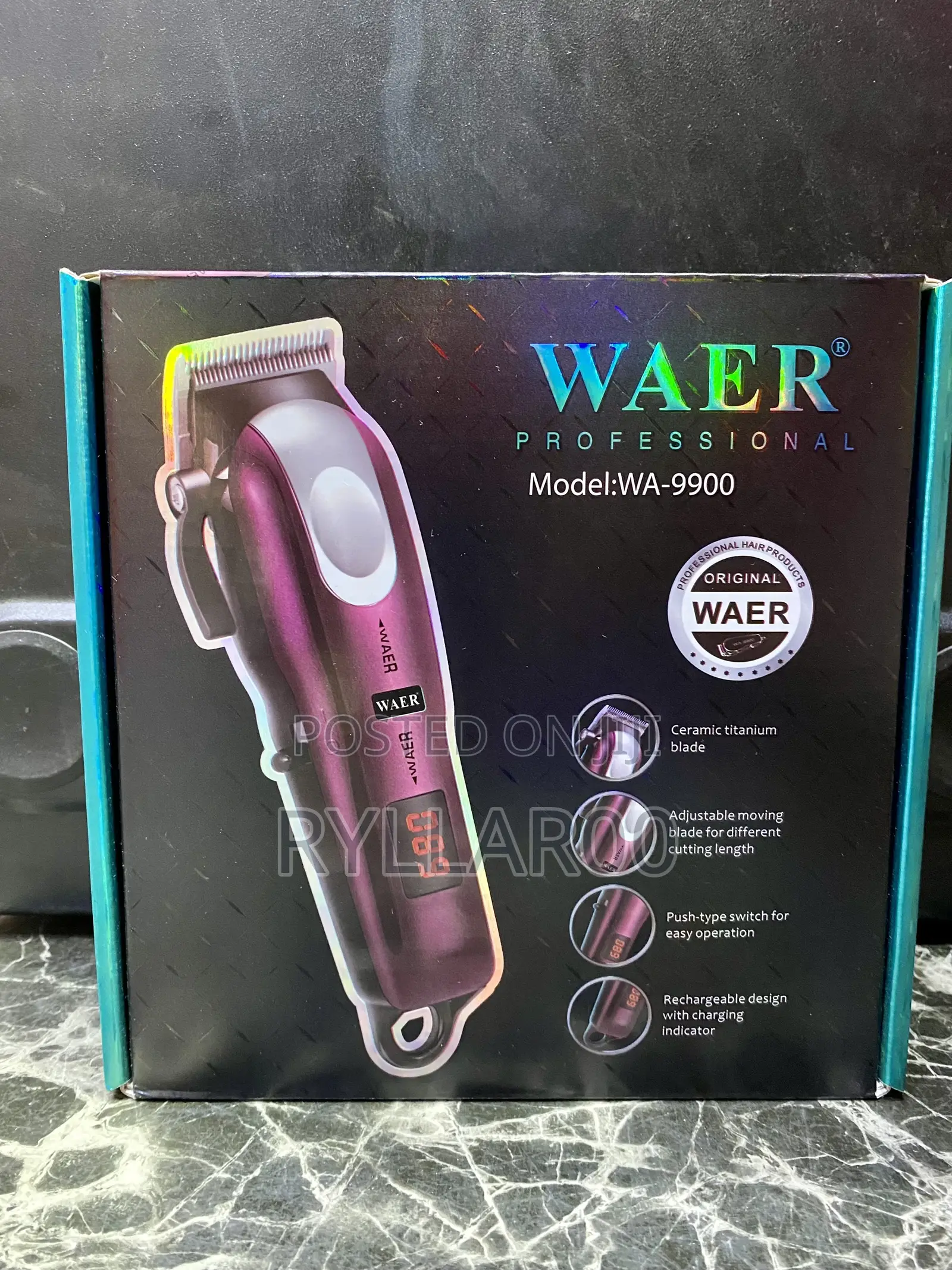Waer Professional Rechargeable Clipper