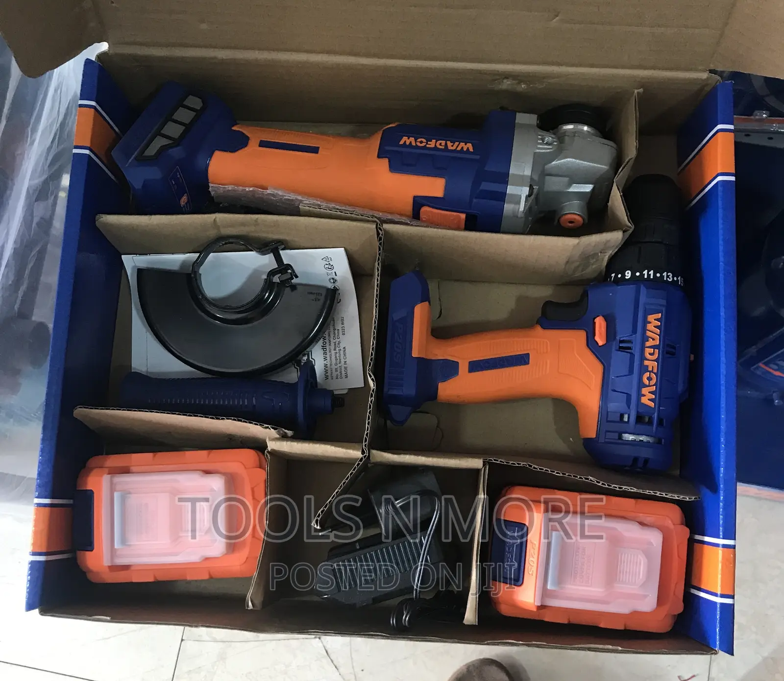 Wadfow 2pcs Cordless Combo Kit