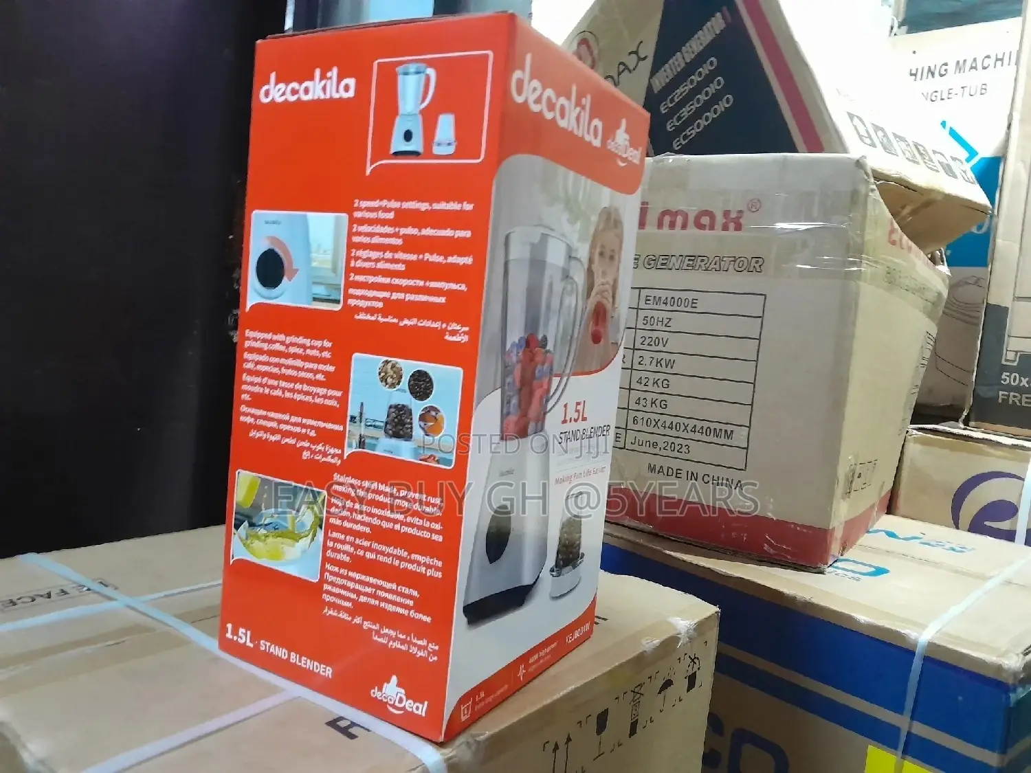 1.5L Stand Blender Decakila Blender
