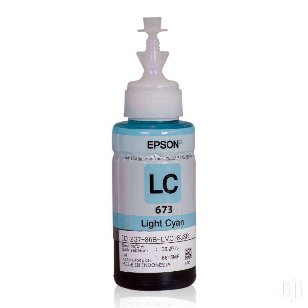 Epson T673 Light Cyan Ink Bottle 70ml
