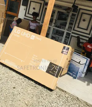 UR80 75 Inches Glossy LED LG Smart Electric UHD Black Tv