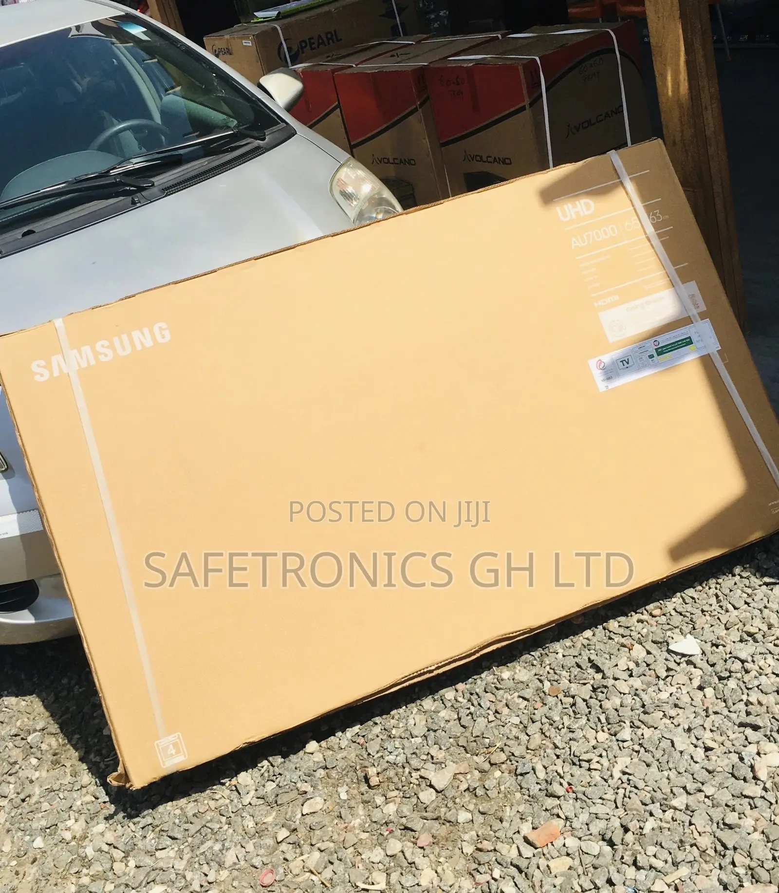 Smart Electric Black UHD AU70 65 Inche Samsung Glossy LED