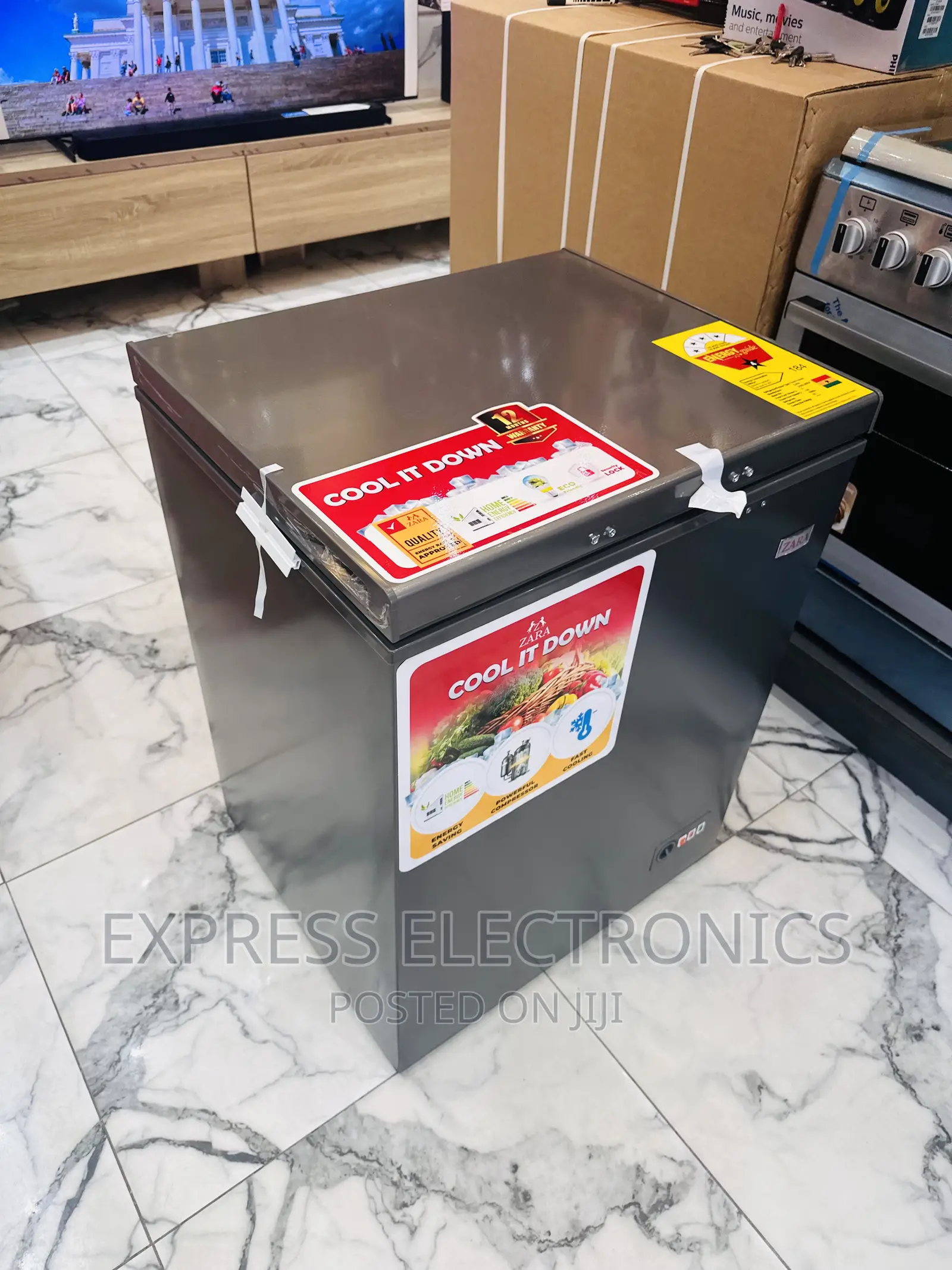 Get a Warranty N Zara 144L Chest Freezer Singer Door