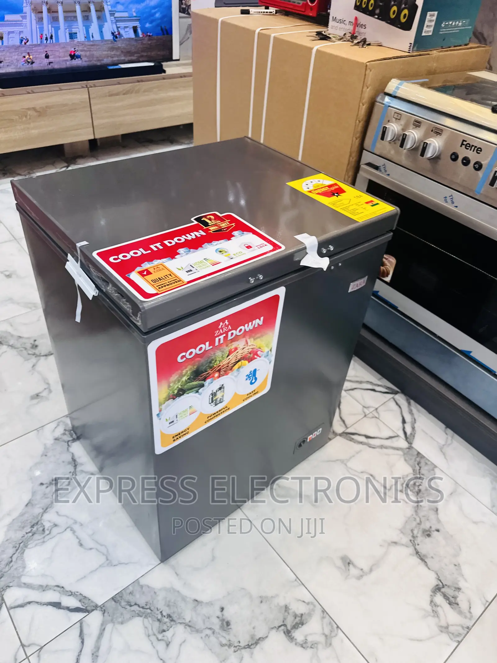 Inbuilt Lamp Chest Freezer Single Door 144L