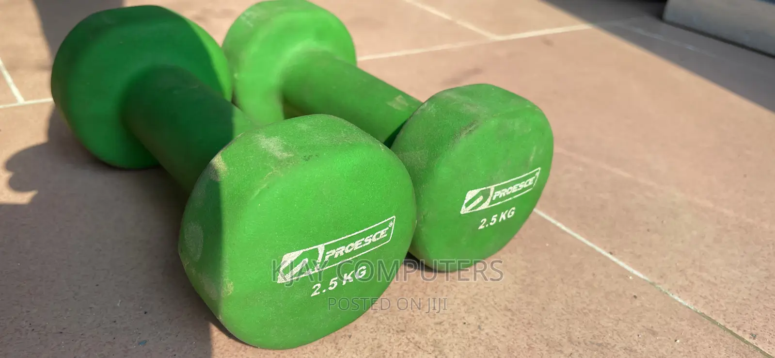 2.5 Kg Rubber Dumbbells