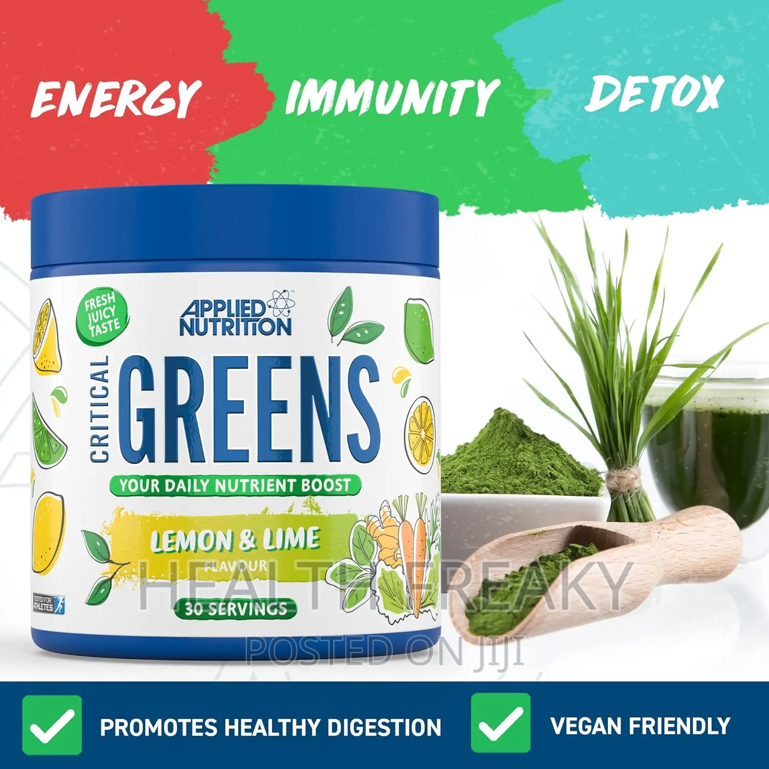 Applied Nutrition Critical Greens Boost Immune System Detox