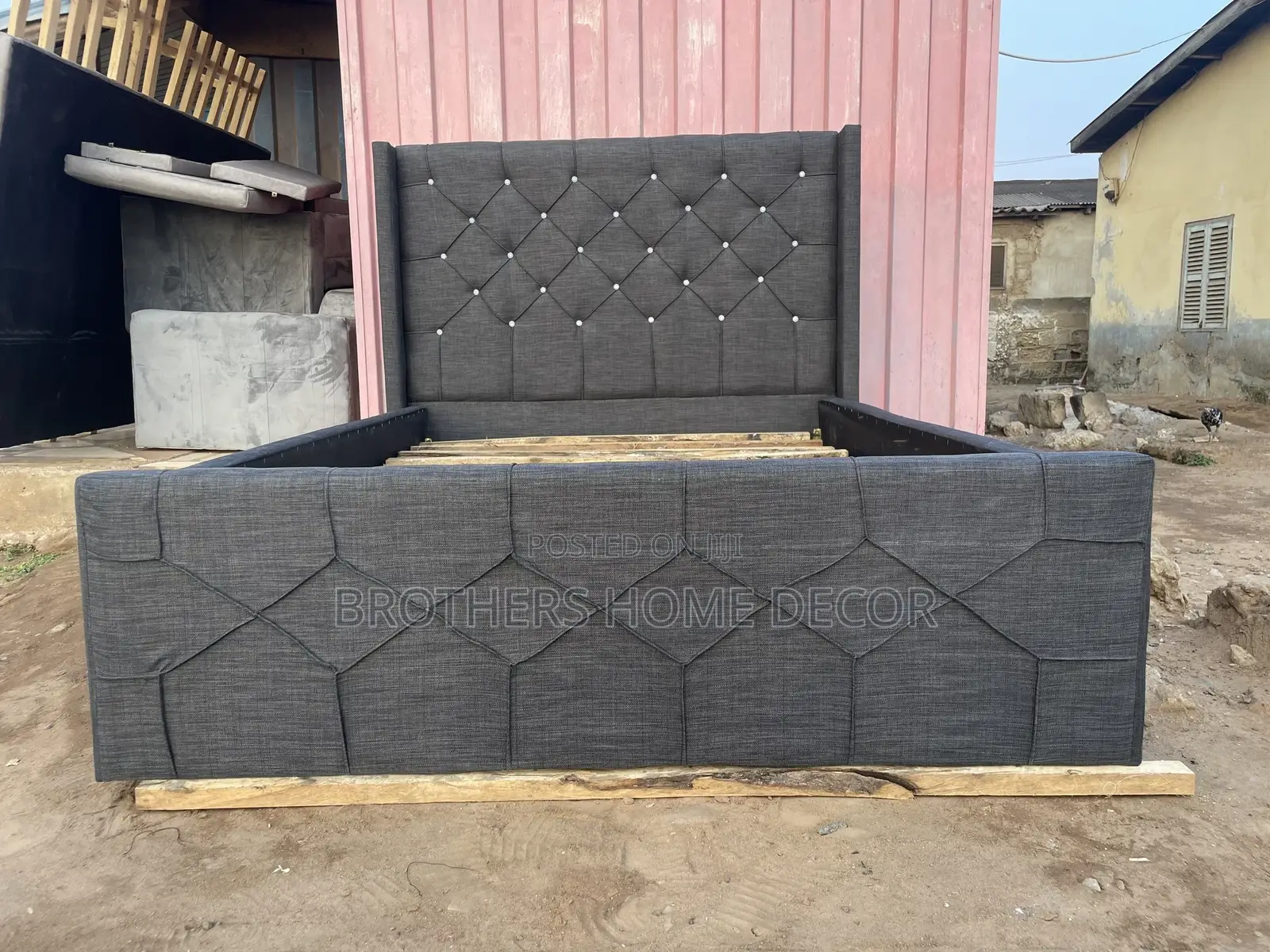 Newly Grey Double 54/75 Bedframe