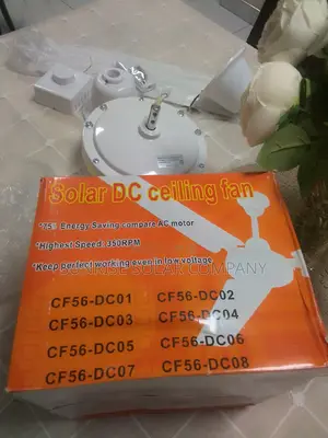 Solar DC Ceiling Fan 12v
