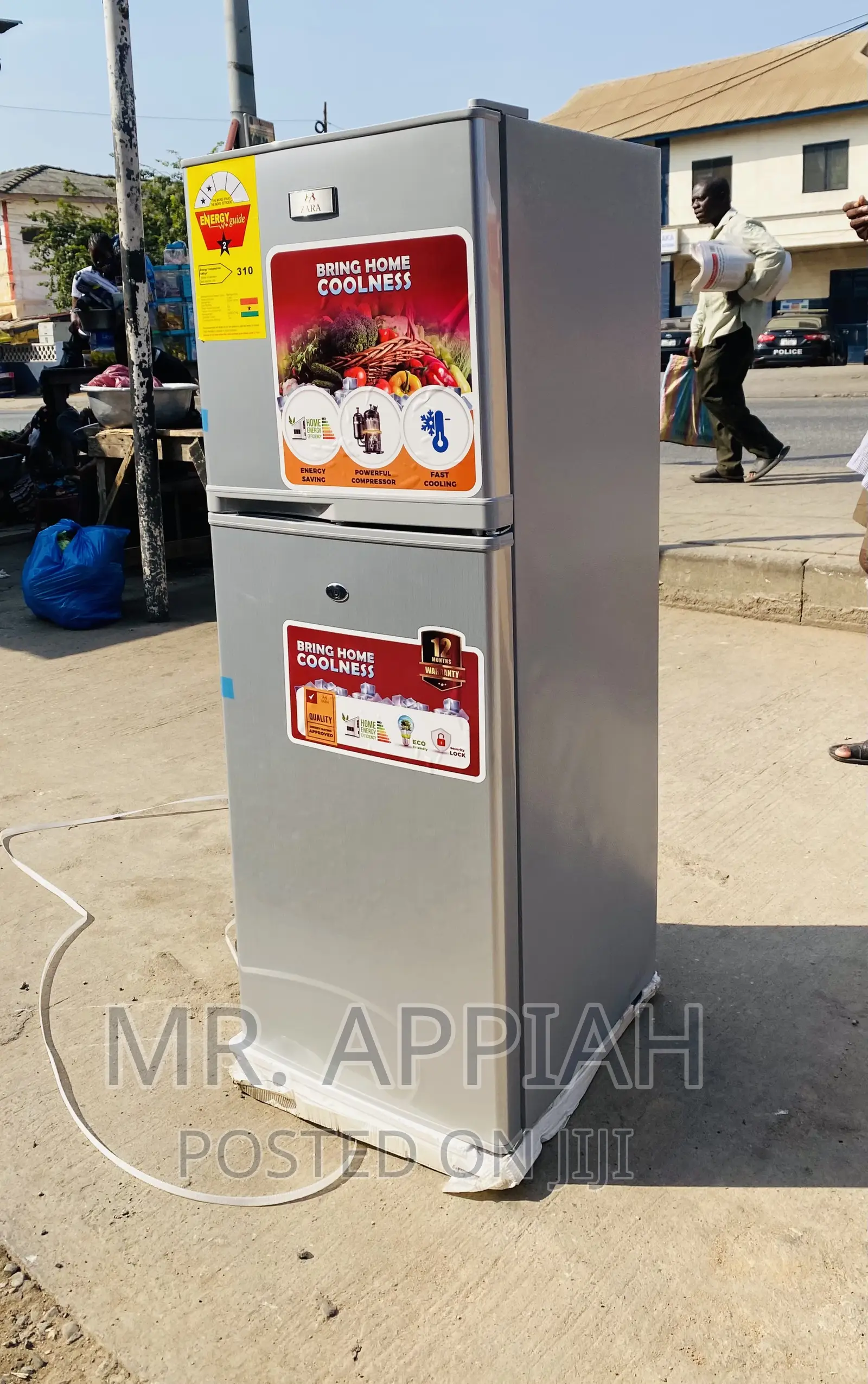 Affordable Double Door Zara 22TM Electric Fridge.