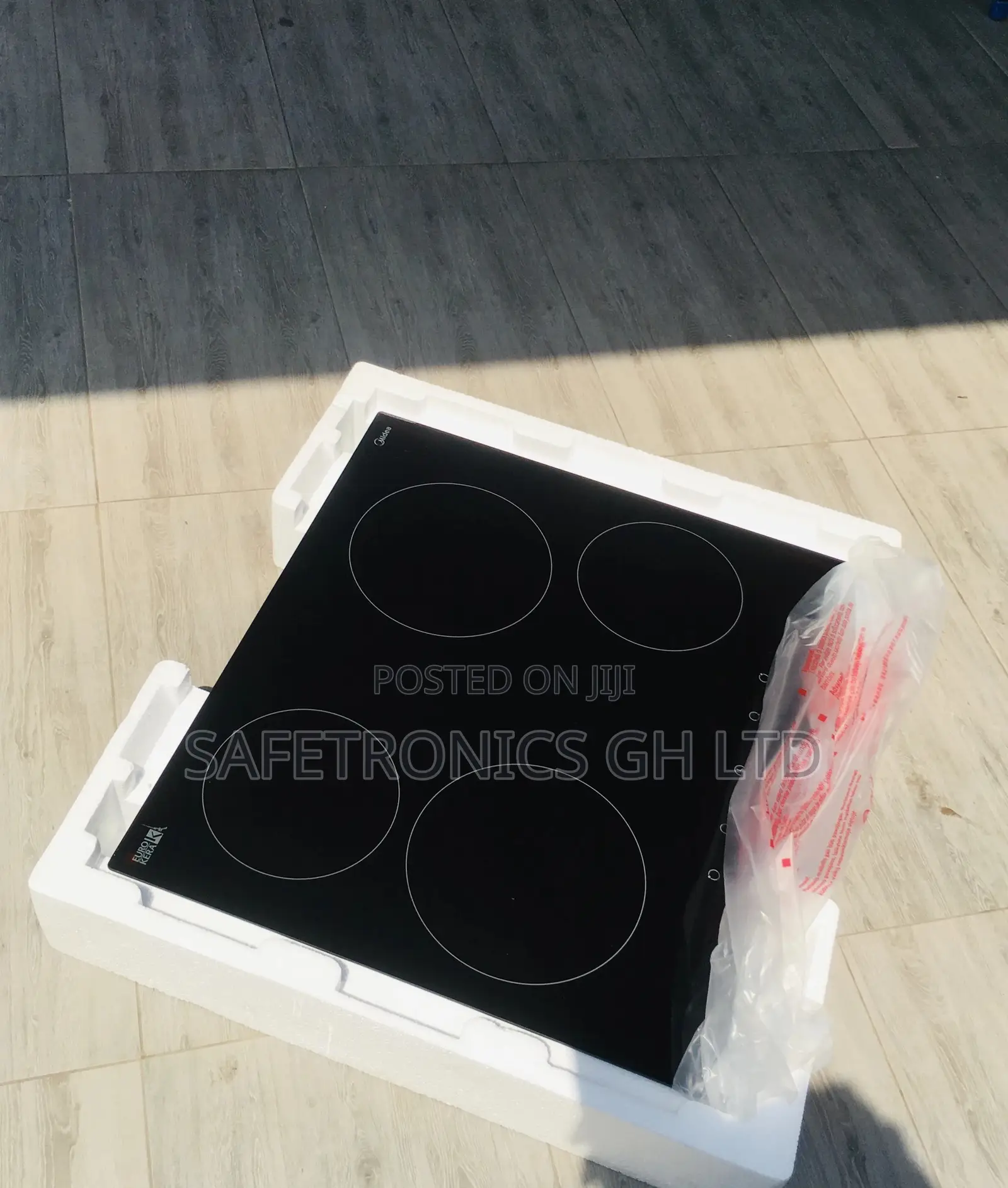 Lastest MC-HF605 Black Midea Glass 4 Hobs Electric