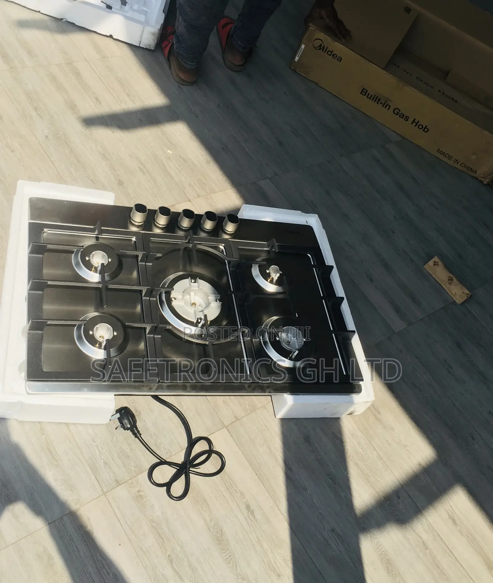 Essential 5 Hobs Gray Electric Midea 75G50ME Cooker