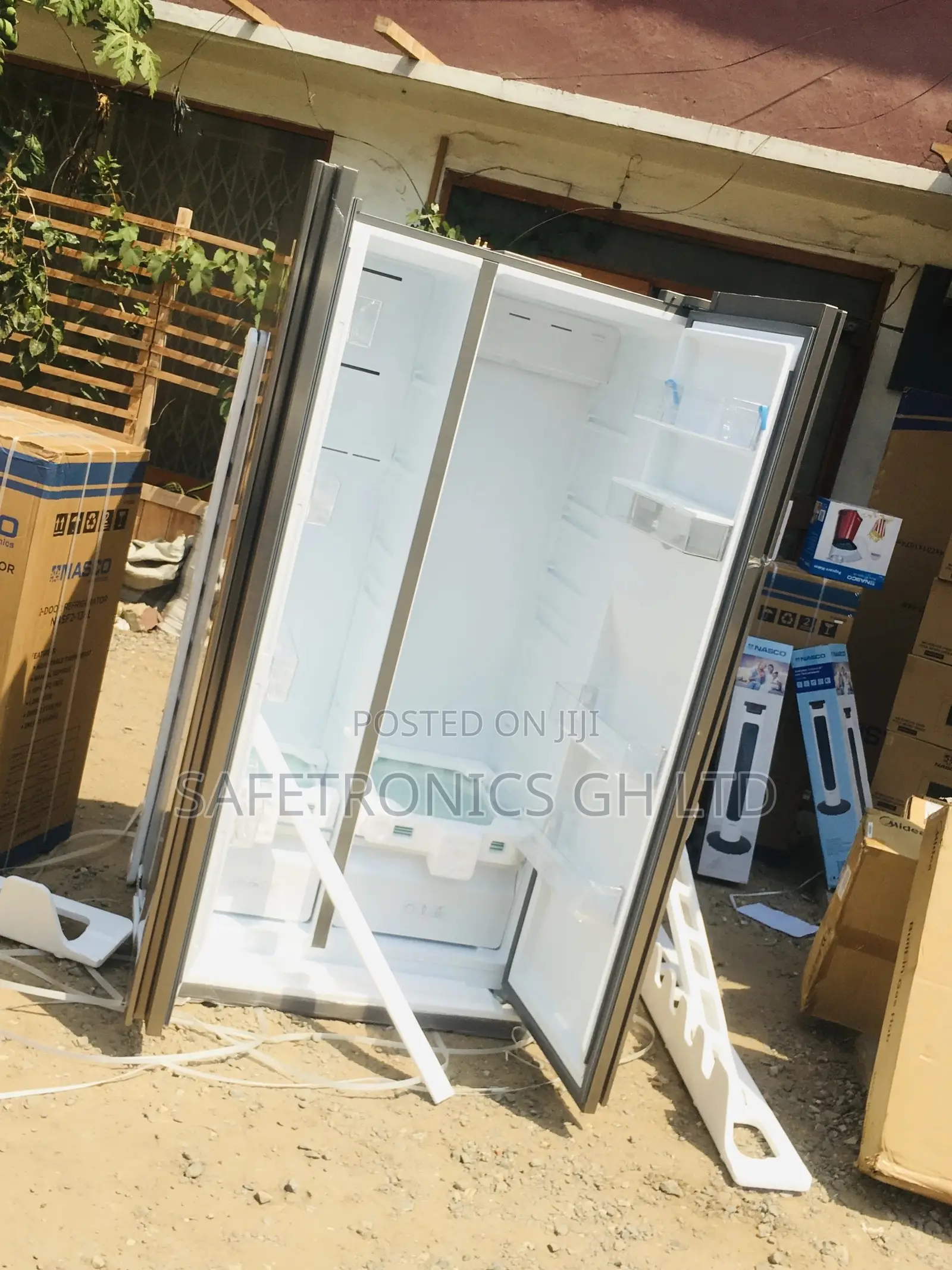 Gray TCL 607 Liters P520SBN Side by Side Electric Fridge