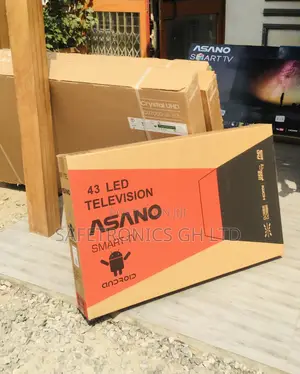 Electric Black 43 Inches Glossy LED Smart Asano UHD Tv