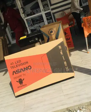 Asano 43 Inches Glossy LED Black UHD Smart Electric Tv