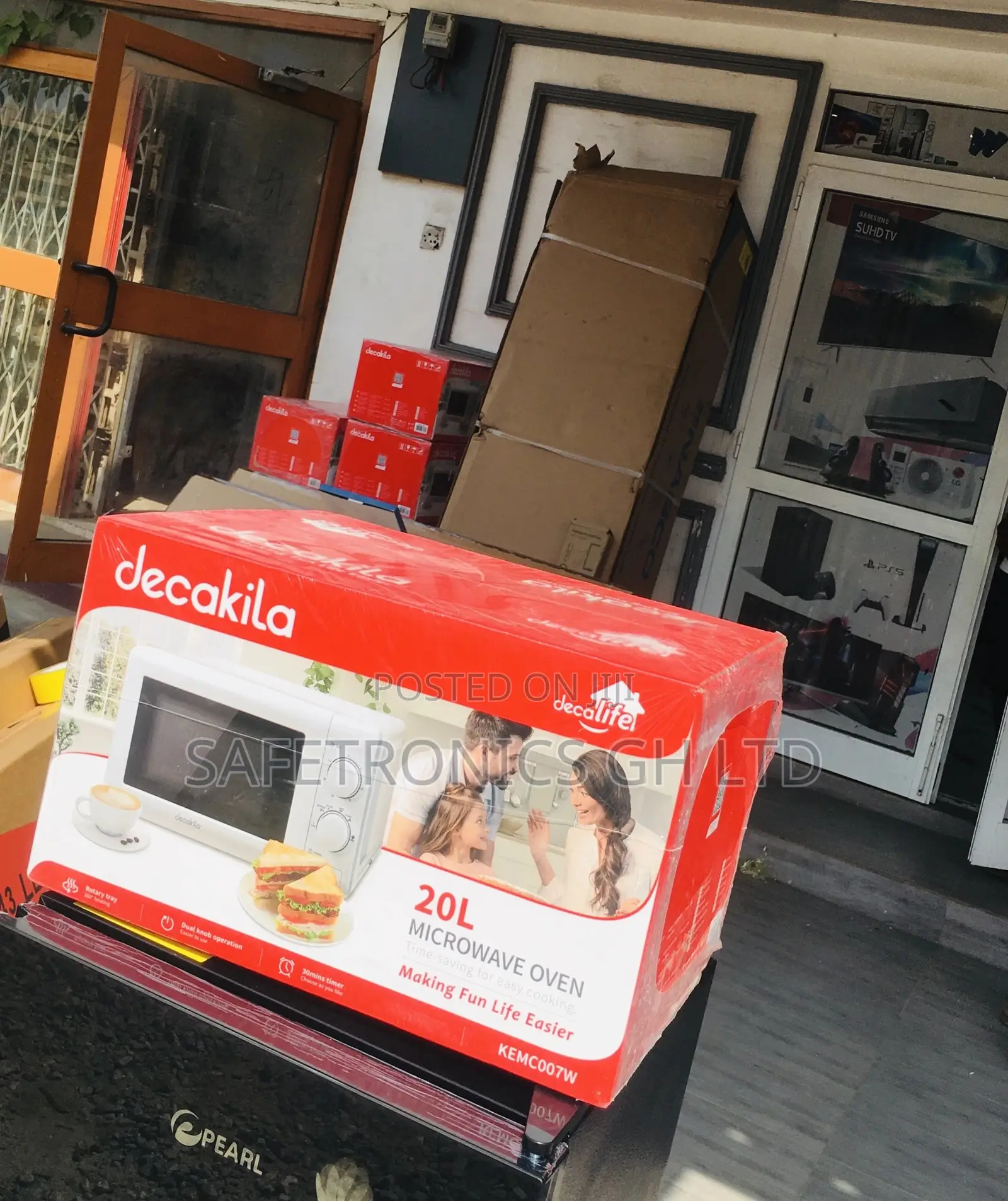 Lastest 20 Liters Microwave Electric White Decakila