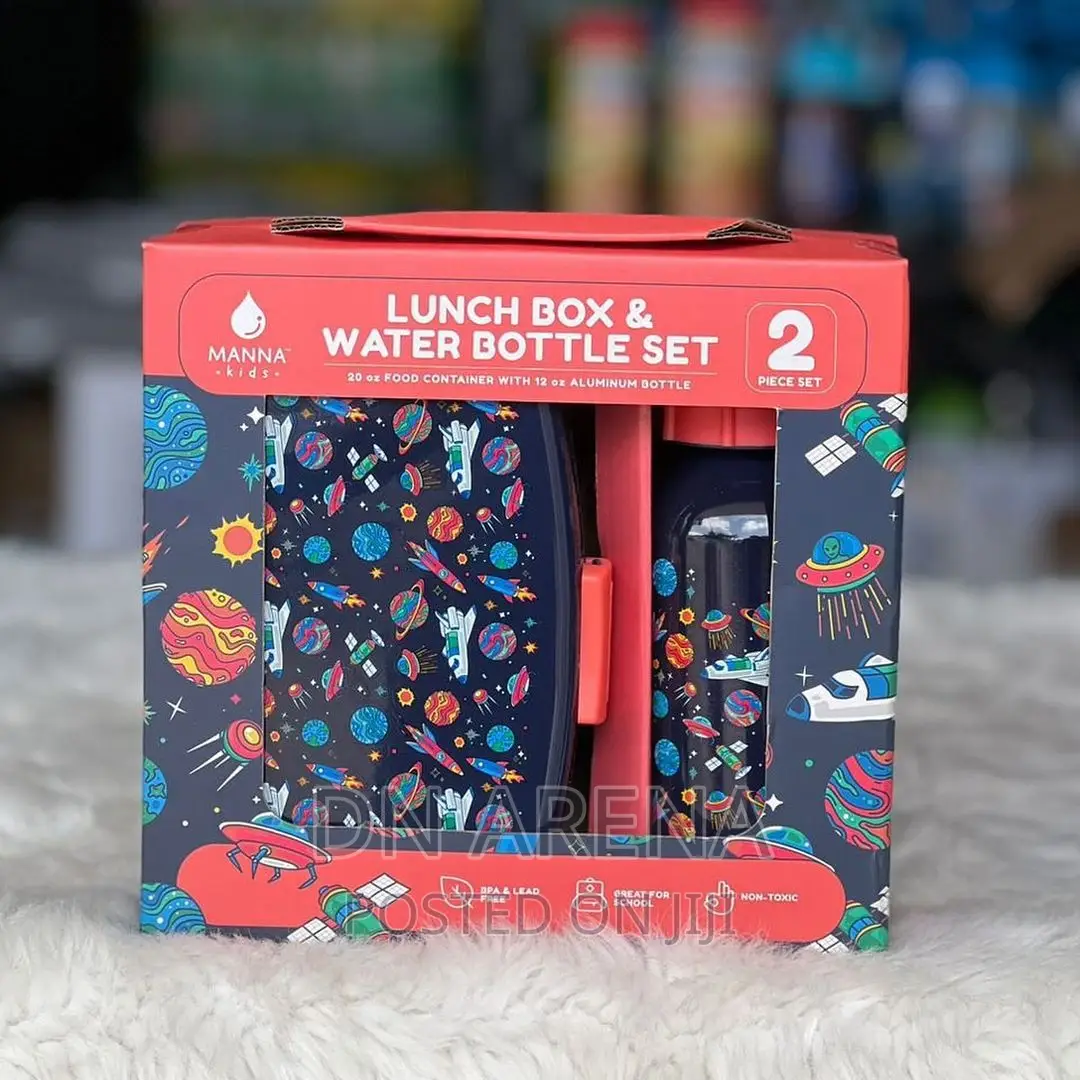 Manna Kids Lunch Box Water Bottle Set