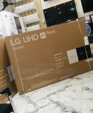 75 Inches Glossy LED Black LG UR81 Smart Electric UHD Tv