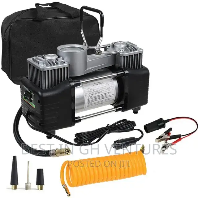 Strong Double Cylinder Car Tire Pump
