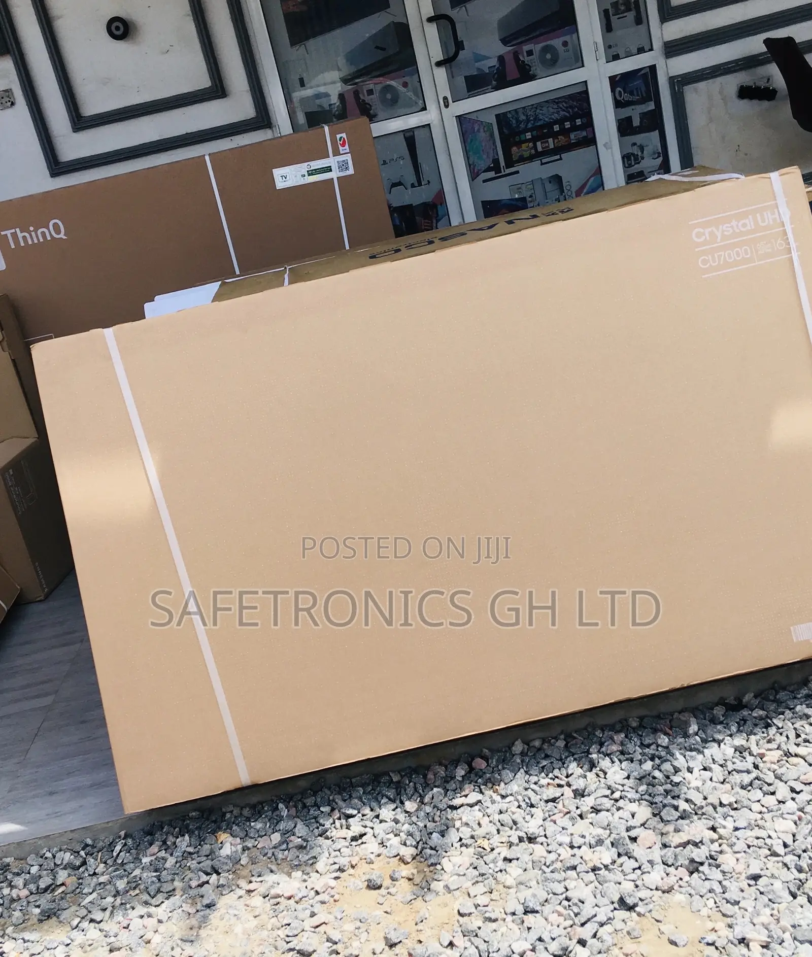 Electric Black Cu70 65 Inches Led Smart Black Samsung Tv