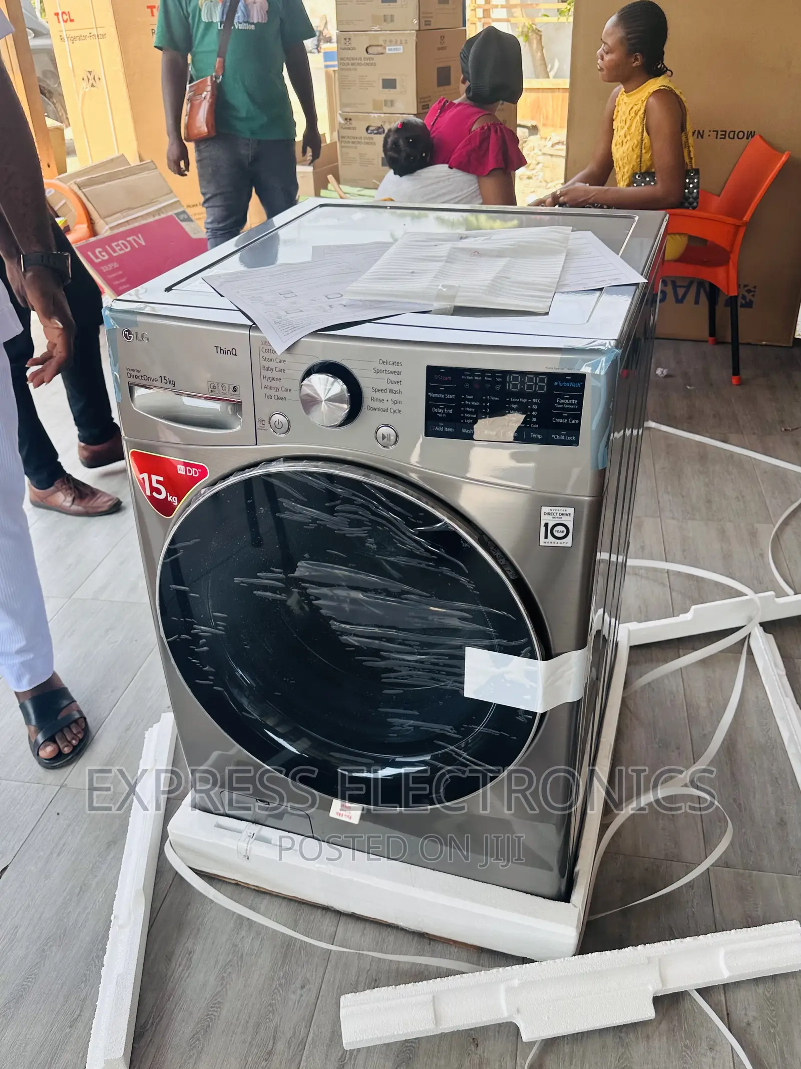 LG WM Full Automatic Washing Machine 15kg Front Load Machine