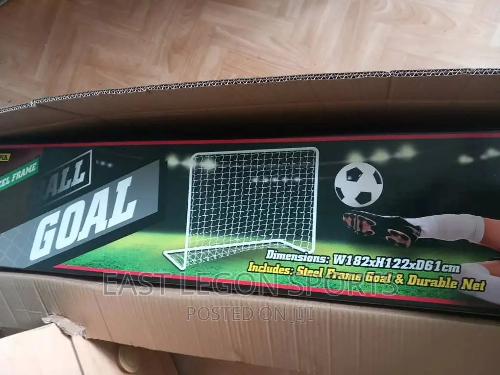 Football Goal Post Pole Net Metal Frame 6ft X 4ft