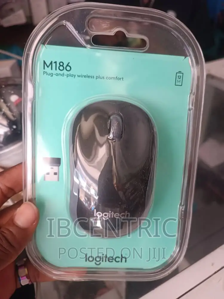 Logitech M186 Wireless Mouse With USB Receiver