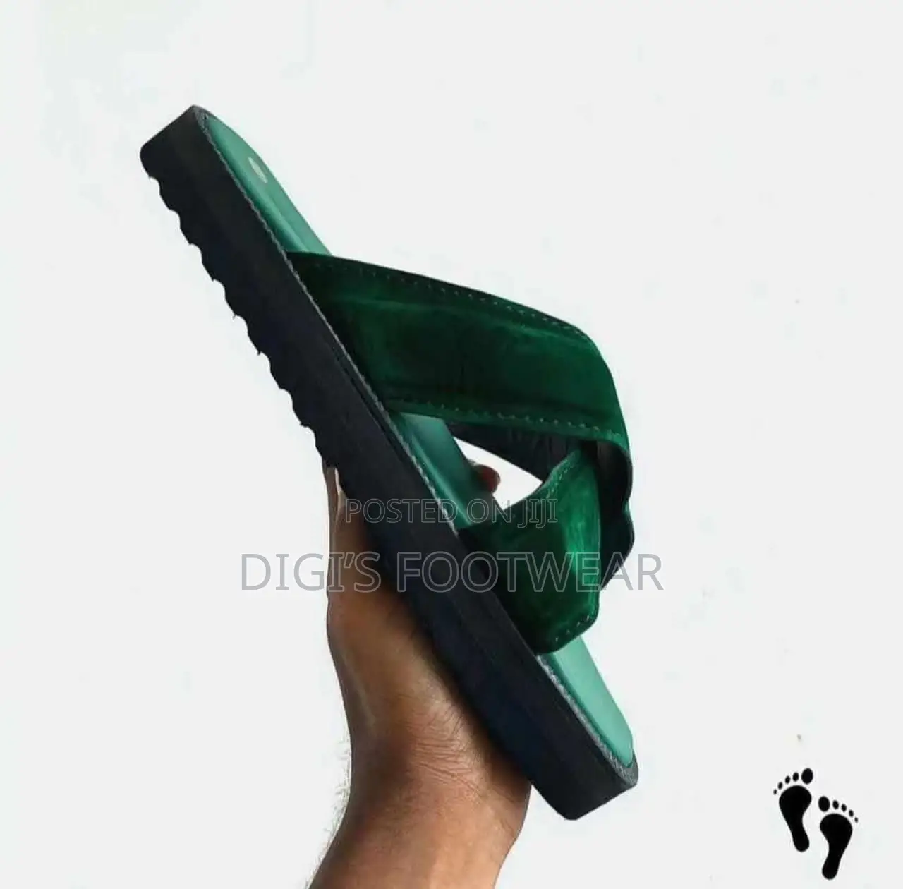 Green Heavy Chunk Slippers (With Berk Down)