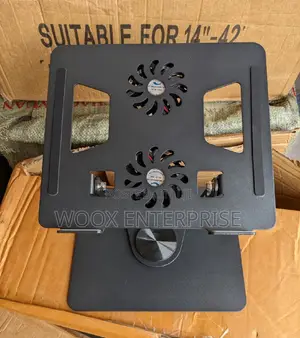 Rotating Laptop Stand With Cooling Fan