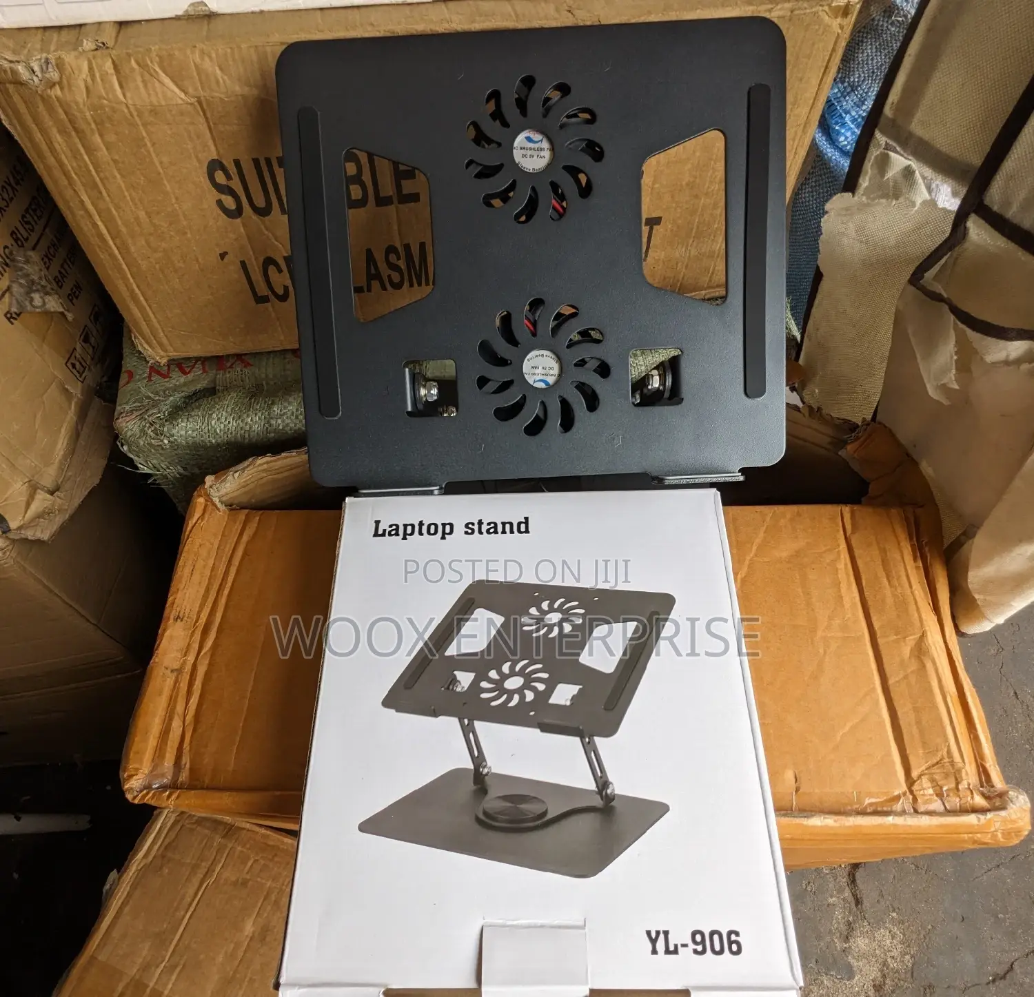 Rotating Laptop Stand With Cooling Fan