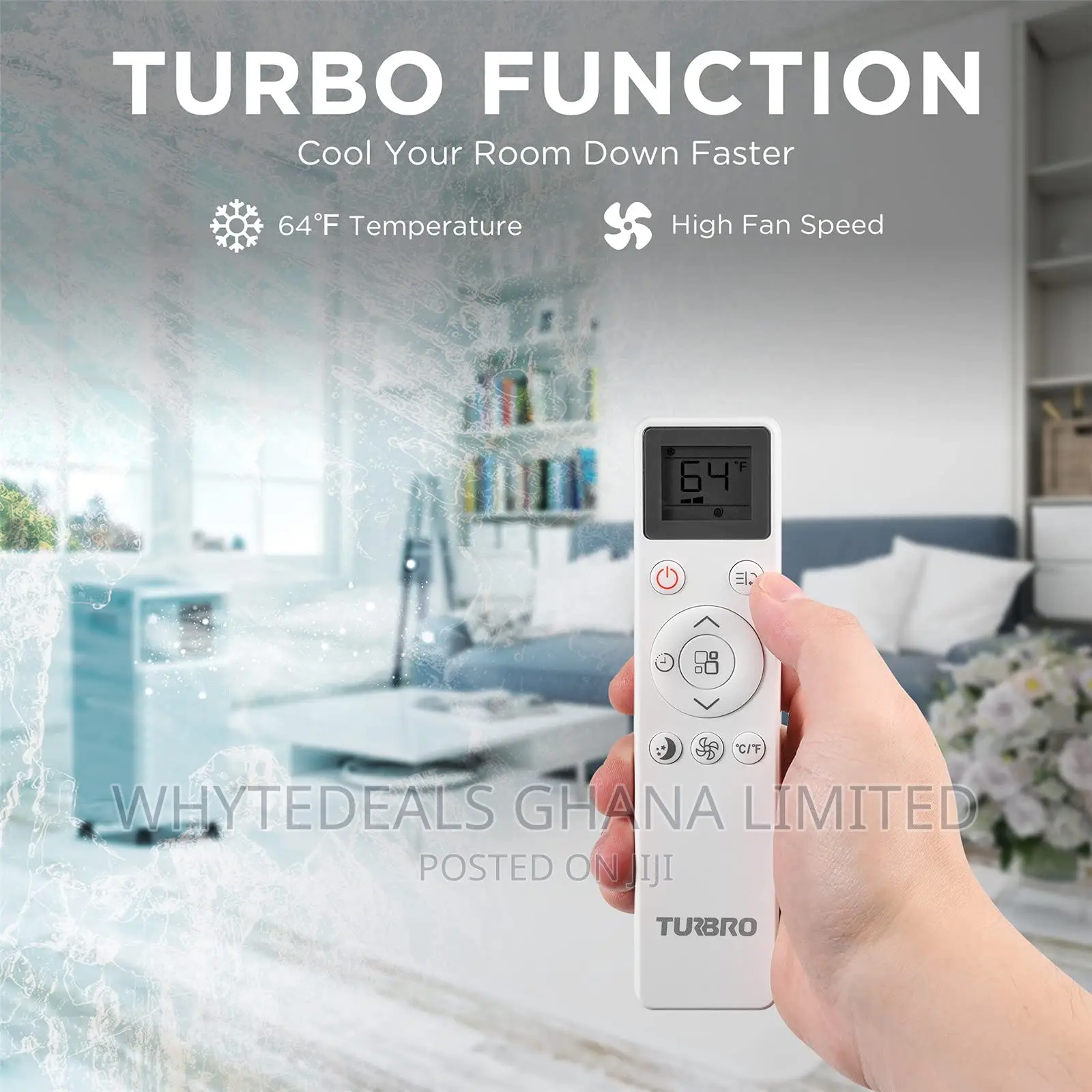 Turbro 7000btu Wi-Fi/Smart Portable Air-Conditioner 2024 AC