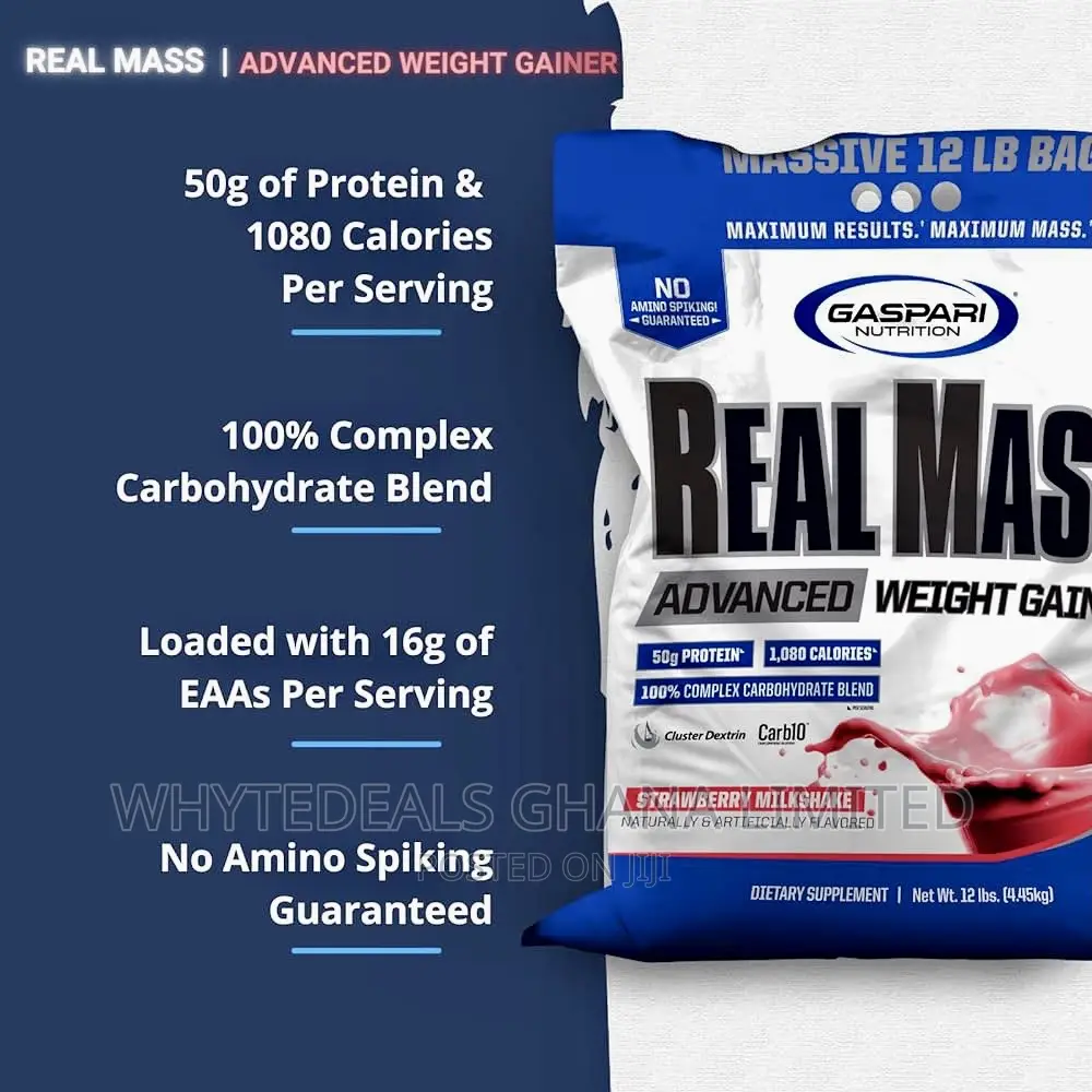 Want to Gain Weight?Gaspari Real Mass Advanced Weight Gainer