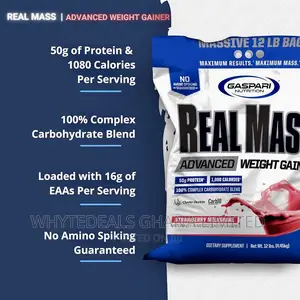 Want to Gain Weight?Gaspari Real Mass Advanced Weight Gainer