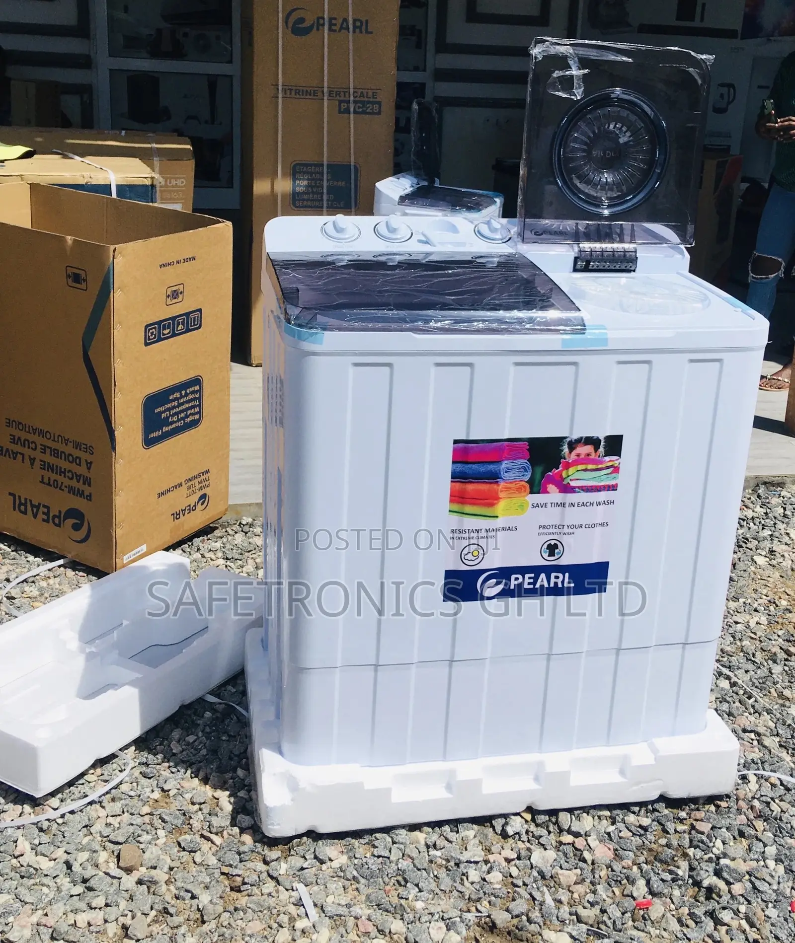 Semiautomatic Topload 12kg Pearl Washingmachine Reliable