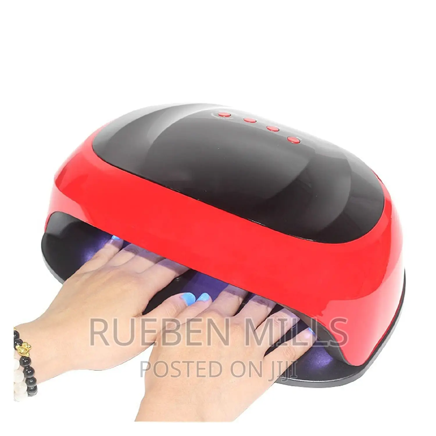 Red and Black 4 Timers Settings Sun T2 Two Hands Nail Dryer