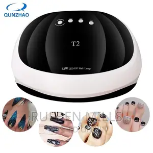 White and Black Sun T2 Two Hands Gel Polish Nails Dryer