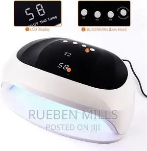 Black and White Two Hands Nails Dryer Treatment Machine