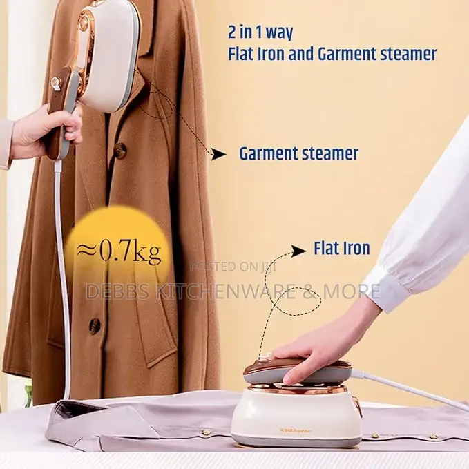 AVINAS 2-in-1 Mini Travel Steam Iron and Fabric Steamer