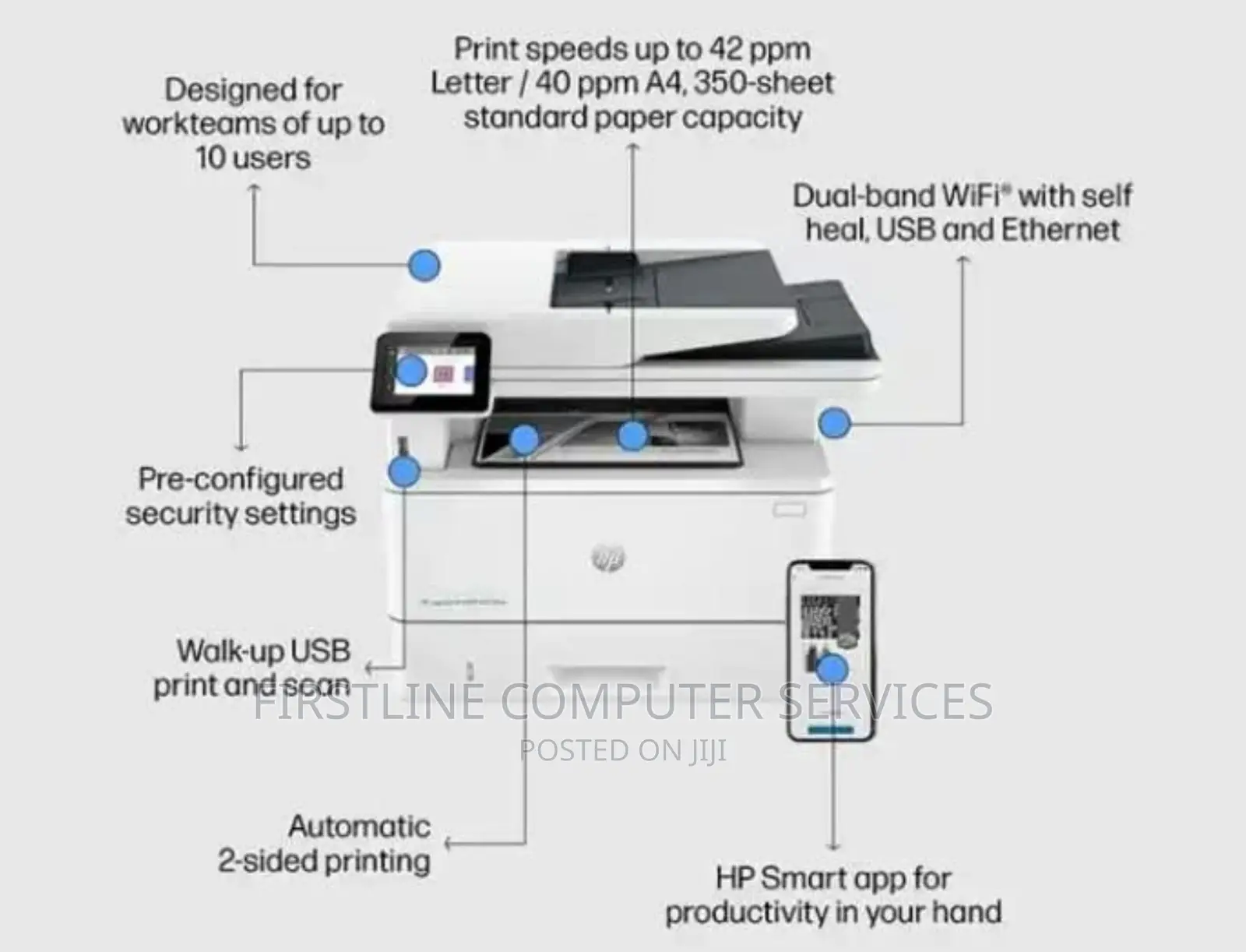 Hp Laserjet Pro MFP 4103dw Printer in Spintex - Printers & Scanners ...